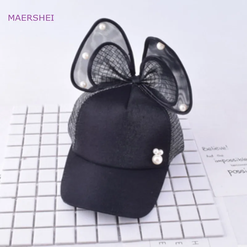 MAERSHEI новая детская бейсбольная кепка жемчужная сетка Кепка Casquette девушки бейсболка с колпаком