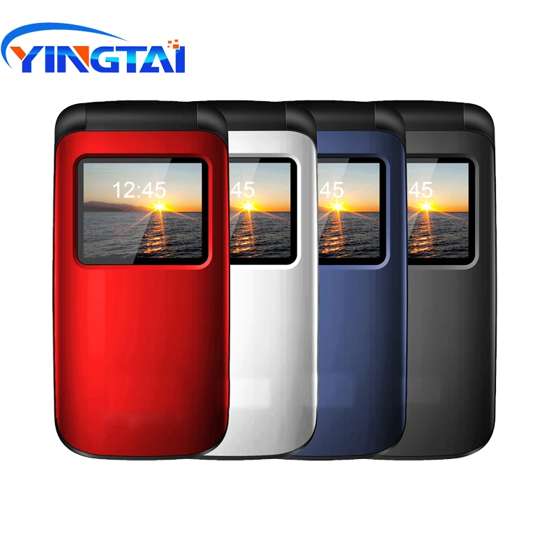 YINGTAI T40 Большой кнопочный недорогой разблокированный флип телефон для пожилых