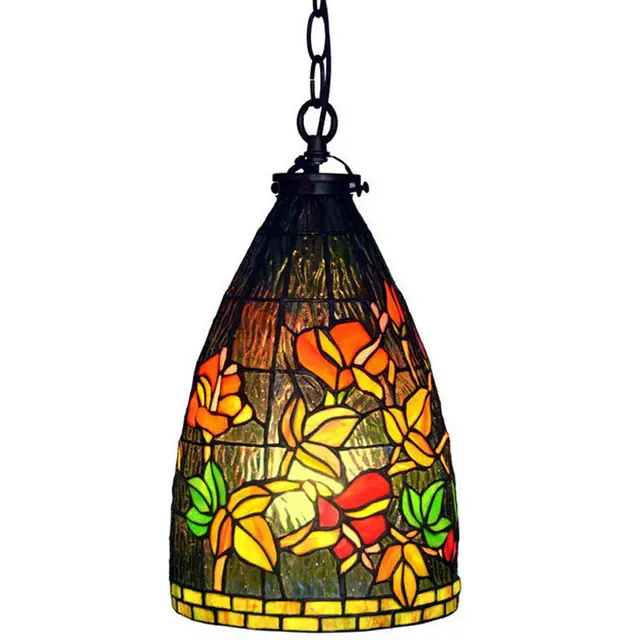 Aliexpress 8 Inch Pendant Light Stained Gl Lamp Hanging 8 Inch Pendant Light Stained Gl Lamp Hanging Warm Shade Dining Room Lighting Free Shipping
