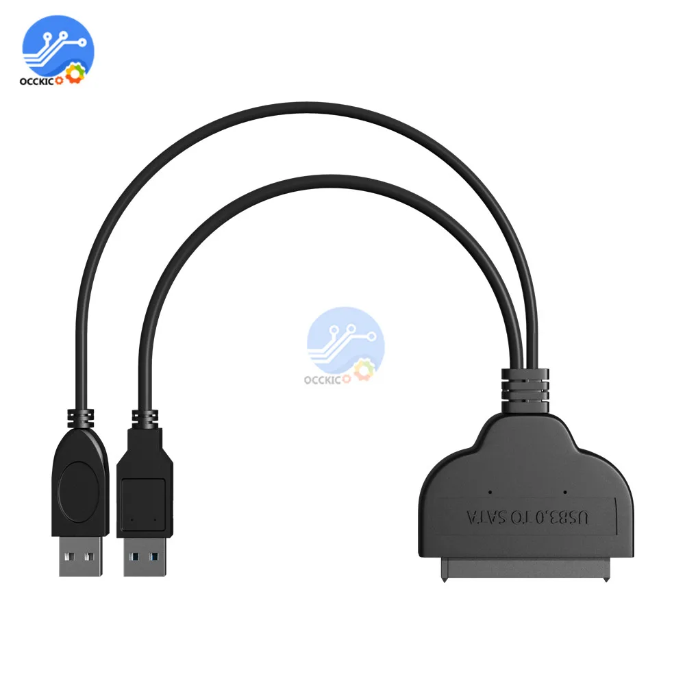 USB 3 0/USB 2 0 для SATA 22 Pin кабель передачи данных провод адаптер до 5 Гбит/с Поддержка