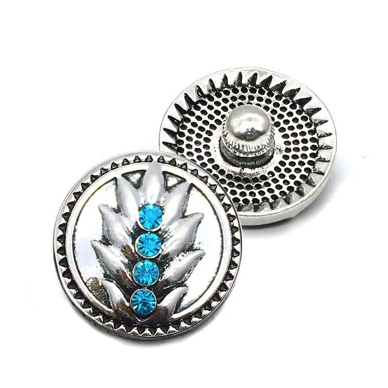 Wholesale w280 18mm rhinestone metal snap button for Bracelet Necklace Jewelry For Women jewelry Fashion accessories Jewelry Findings