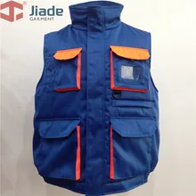 Jiade Мужская оснастка хлопок мульти-карман хлопковый жилет оснастка функциональность хлопковый жилет