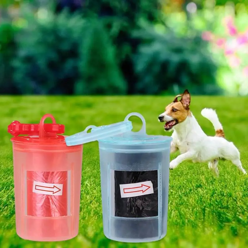 

Dog Poop Bag Puppy Waste Garbage Dispenser Pet Outdoor Cleaning Storage Box Compact Portable Belt