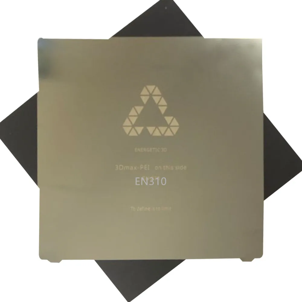 

ENERGETIC New Upgrade CR-10 Bed Surface,Removal Spring Steel applied PEI Sheet +Flex Magnetic Hot Bed Sticker 300x310mm