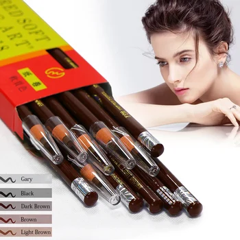 

12pcs/box popular Waterproof Eyebrow Pen makeup Microblading Pen eyebrow makeup Tint dye Pencil Eyebrow Shadows Make up pencil
