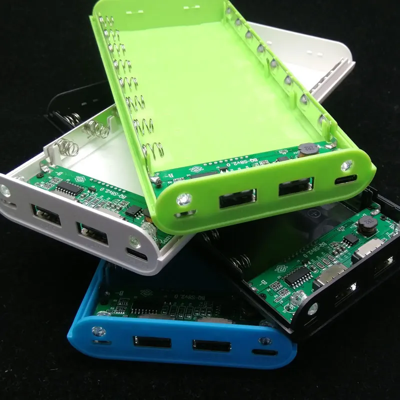 Светодиодный дисплей двойной USB внешний аккумулятор DIY Box 8X 18650 зарядное