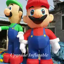 Гигантские 10 футов милые Мультяшные модели надувные super Mario bros и надувные Luigi вечерние и рекламные