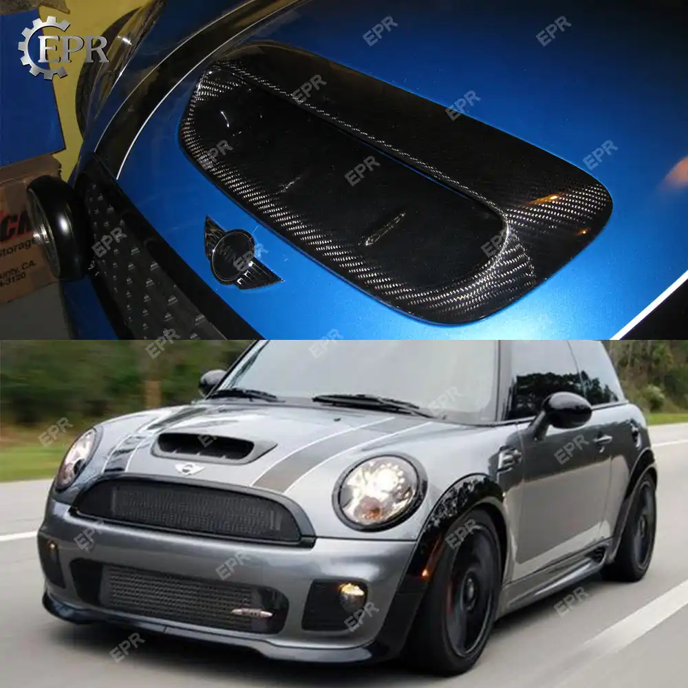 For Mini Cooper S R56 07 14 Type A Carbon Hood Scoop Larger Mini Tuning Part For Mini R56 Carbon Fiber Air Intake Vent Interior Door Panels Parts Aliexpress