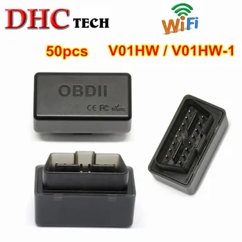 

50pcs/lot V01HW/V01HW-1 OBD2 Interface elm327 WIFI V1.5 with PIC25K80 Chip Car Diagnostic Scanner Tools OBDII Code Reader