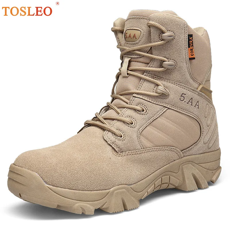 

39-46 Military Boots Men Comfortable Winter Boots Men Big Size Cow suede Winter Shoes Men