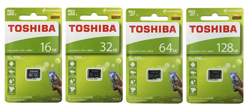 TOSHIBA 64 GB MicroSD карты 128 ГБ флэш-карты памяти 32 GB 16 GB SDHC карты UHS-I U1 C10 SDXC картао де memoria 100 МБ/с. для смартфонов