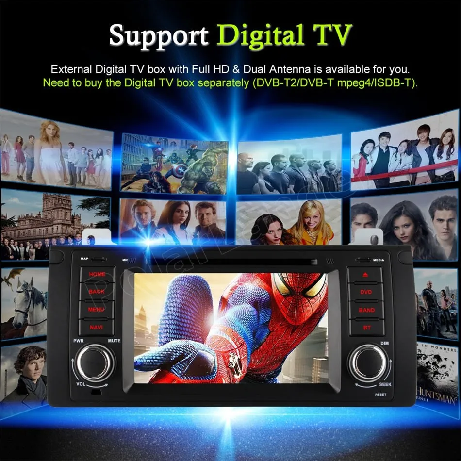 HD 1024X600 автомобильный dvd плеер Android 6 0 для B/MW E39 X5 M5 E38 E53 радио GPS четырехъядерный WIFI