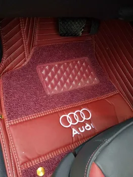 

3d 5d custom-fit with logo pvc leather car mat for ranger rover prado lc200 mazada benz