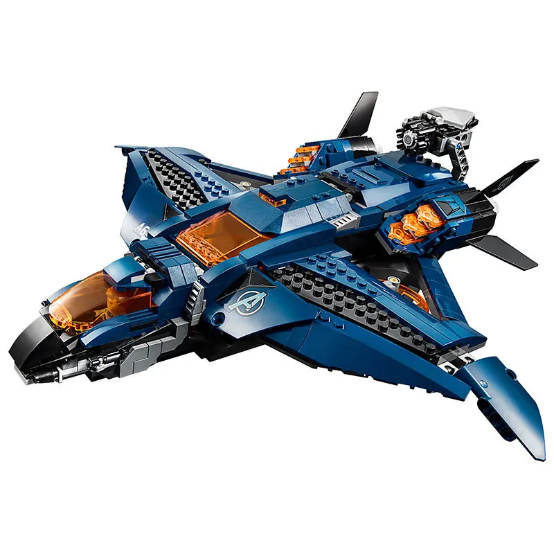 SuperHero Avenger Ultimate Quinjet совместимые с 76126 07122 строительные блоки Hawkeye Rocket lepining
