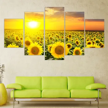 

Full Square Drill 5D DIY Diamond Painting "5 pcs/set,Sunflower Floral" Embroidery Cross Stitch 3D Home Decor