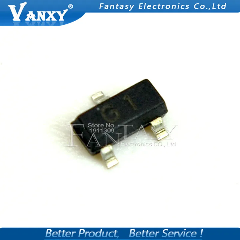 100 шт. 2N5551 SOT23 MMBT5551 G1 SOT23-3 SMD биполярные транзисторы-BJT PNP транзистор новое и оригинальное