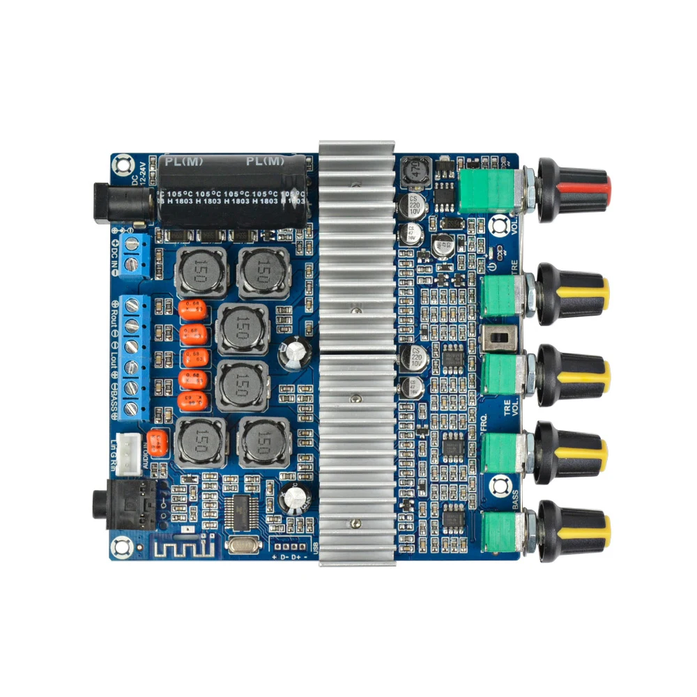 Цифровой Hi Fi усилитель AIYIMA TPA3116D2 2 1 Bluetooth мощная плата в сборе TPA3116 100 Вт + 2*50 басовая