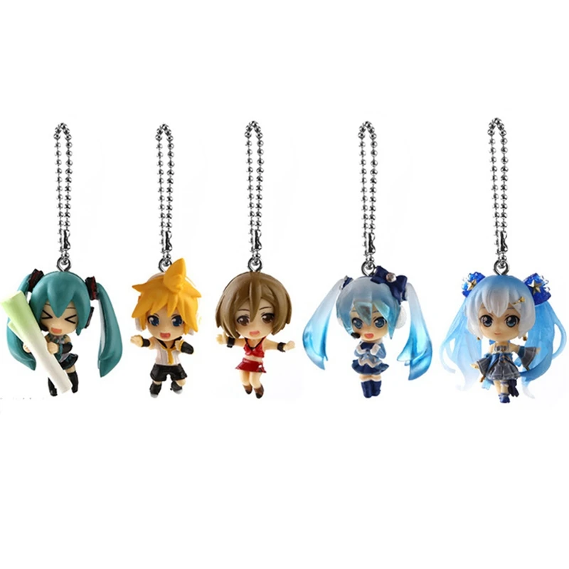 

Hatsune Miku Q Version Hand Key Ring Pendant Jewelry Fashion Japanese Cartoon Car Key Bag Key Ring Jewelry