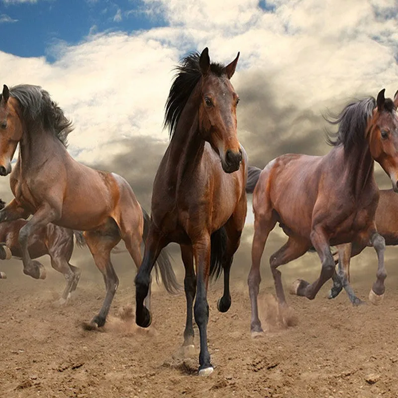 Custom-3D-Mural-Wallpaper-Non-woven-Stereoscopic-Galloping-Horse-Home-Decoration-Wall-Art-For-Living-Room (3)
