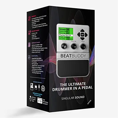 Первая гитарная Педальная барабанная машина BeatBuddy с оригинальным звуком|Детали и