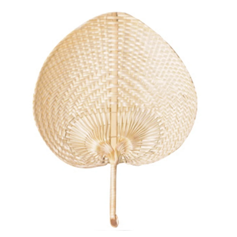 

HOT Pure Handmade Diy Heart Shaped Bamboo Woven Fan Summer Cooling Fan Cool Baby Mosquito Repellent Fan
