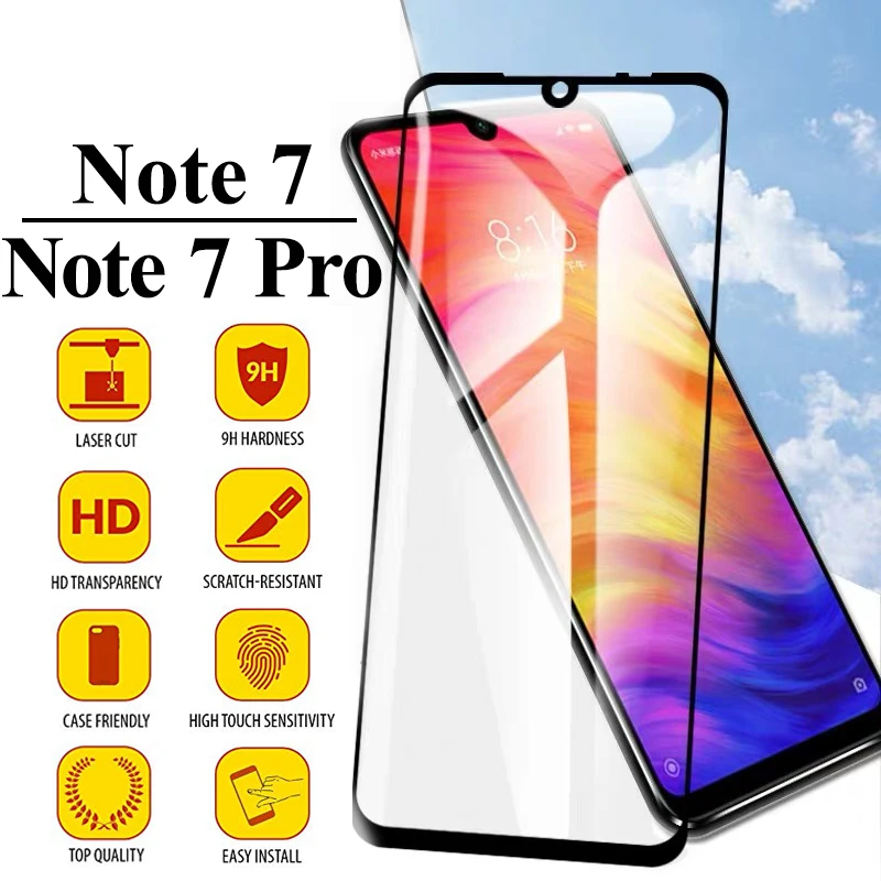

Protective glass on ksiomi redmi note 7 tempered armor for xiaomi red mi note7 pro 7pro screen protector xiomi xiaom xomi case