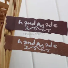 A33 коричневый Hand Made гофрированные Seal декоративные/стикер украшения, самоклеющиеся бумажная упаковка/упаковка, наклейки