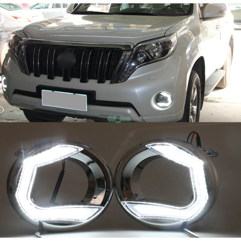 2x LED Daytime running lights Fog Light Lamp DRL For Toyota Land
