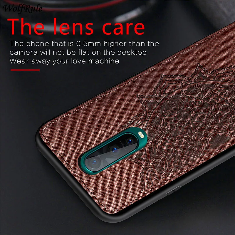 Чехол для Oppo RX17 Pro мягкий чехол из ТПУ тканевый бампер жесткий телефона s R17 6