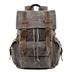YUPINXUAN Мода Холст кожа рюкзаки дизайнер Винтаж Back Pack для подростков строка рюкзаки хорошее качество ноутбук рюкзак