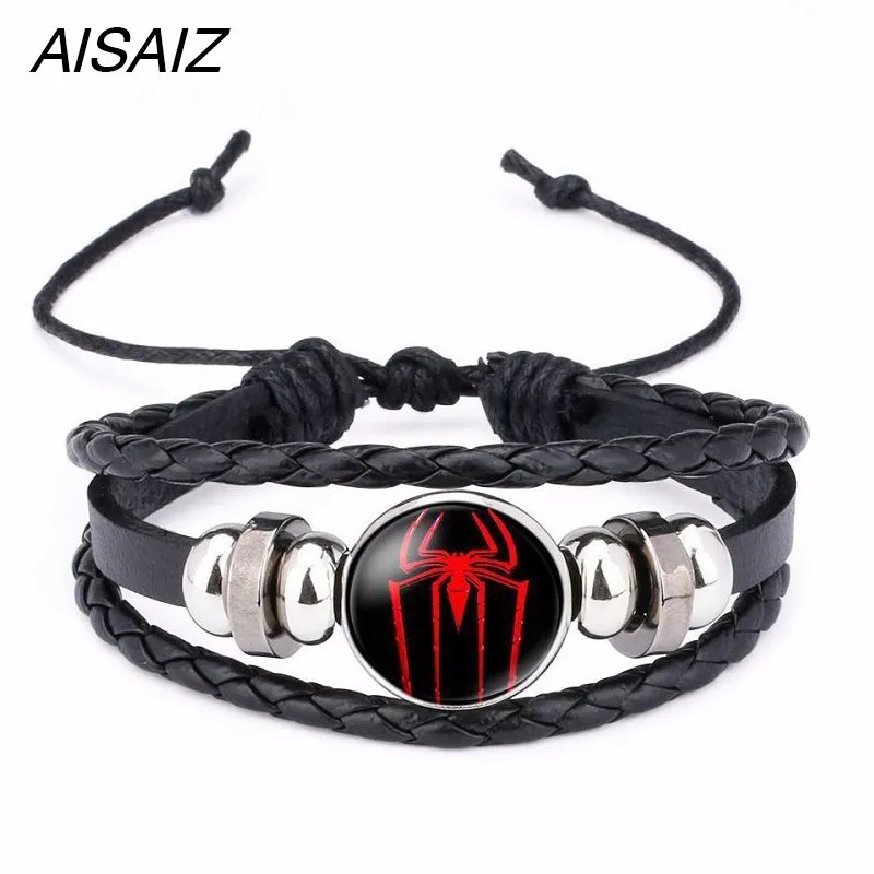 

Justice league Flash Green Lantern Superman batman Wonder Woman Star trek Superhero Cryatal beads Pendent Alloy Venom Bracelet