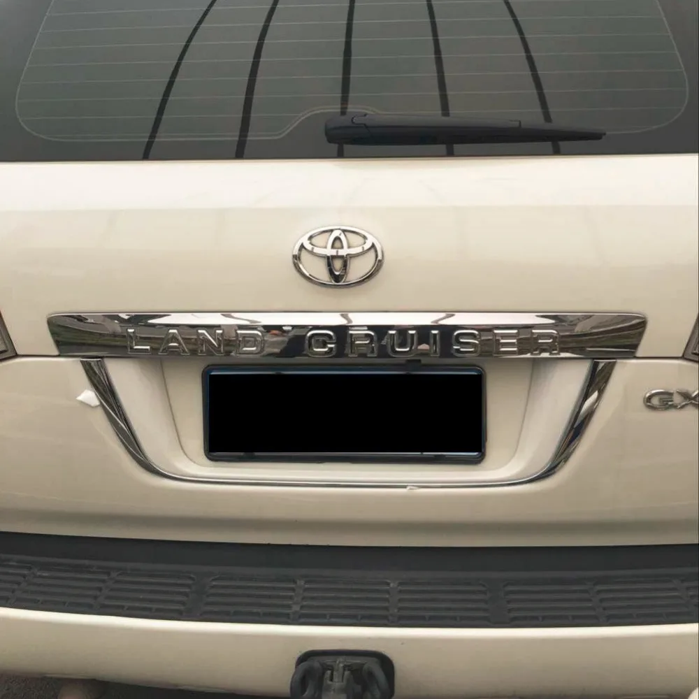  3 Color ABS Rear License Frame Plate Cover Chrome with Painting For Toyota Land Cruiser 200 FJ 200  - 32844563834