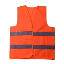 Светоотражающий материал жилет Многофункциональный Флюоресцентный светоотражающий сигнального оранжевого цвета желтый жилет