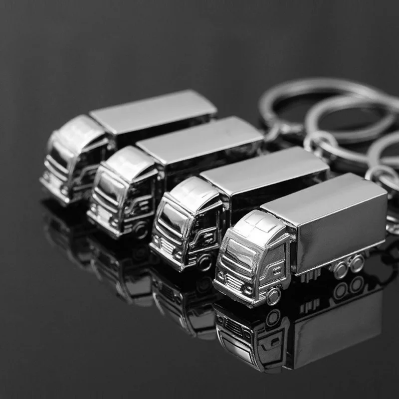 Original New Metal Truck Keychain For Men Fashion Novelty Car Charm Key Chain Male Trinket Ring Bag Jewelry Gift | Украшения и