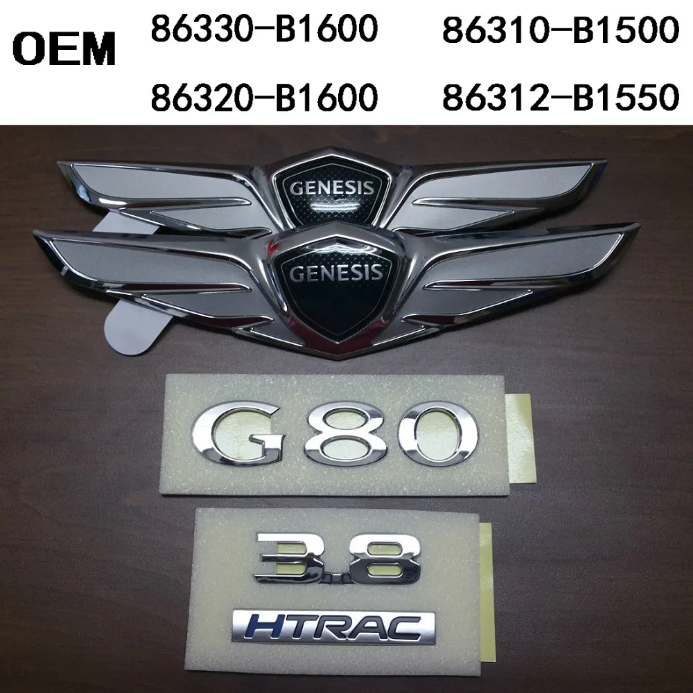 Car & Truck Emblems Genesis G80 Hood Wing Emblem 86320B1600 OEM 2017