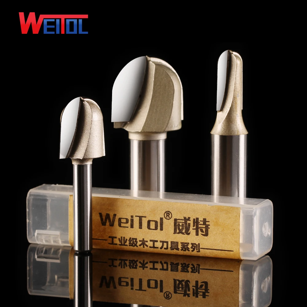 

Weitol 12.7 mm woodworking tools,CNC wood mochine Solid Carbide Milling Cutter,Professional Deep round bottom bit,MDF,PVC