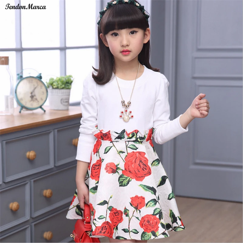 Girls Dresses Summer 2018 Children Dress for Girls 11 years old Long Sleeve Kids Clothes Girls