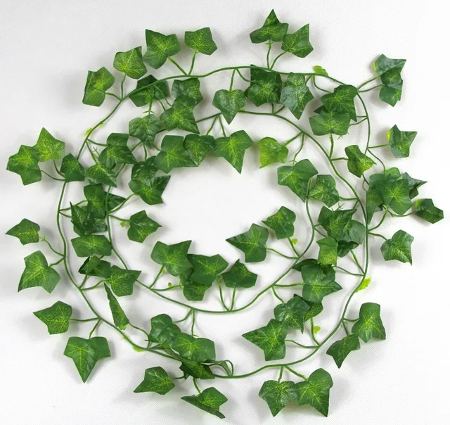 cute diy artificial flowers vine green star shape 81 leaves