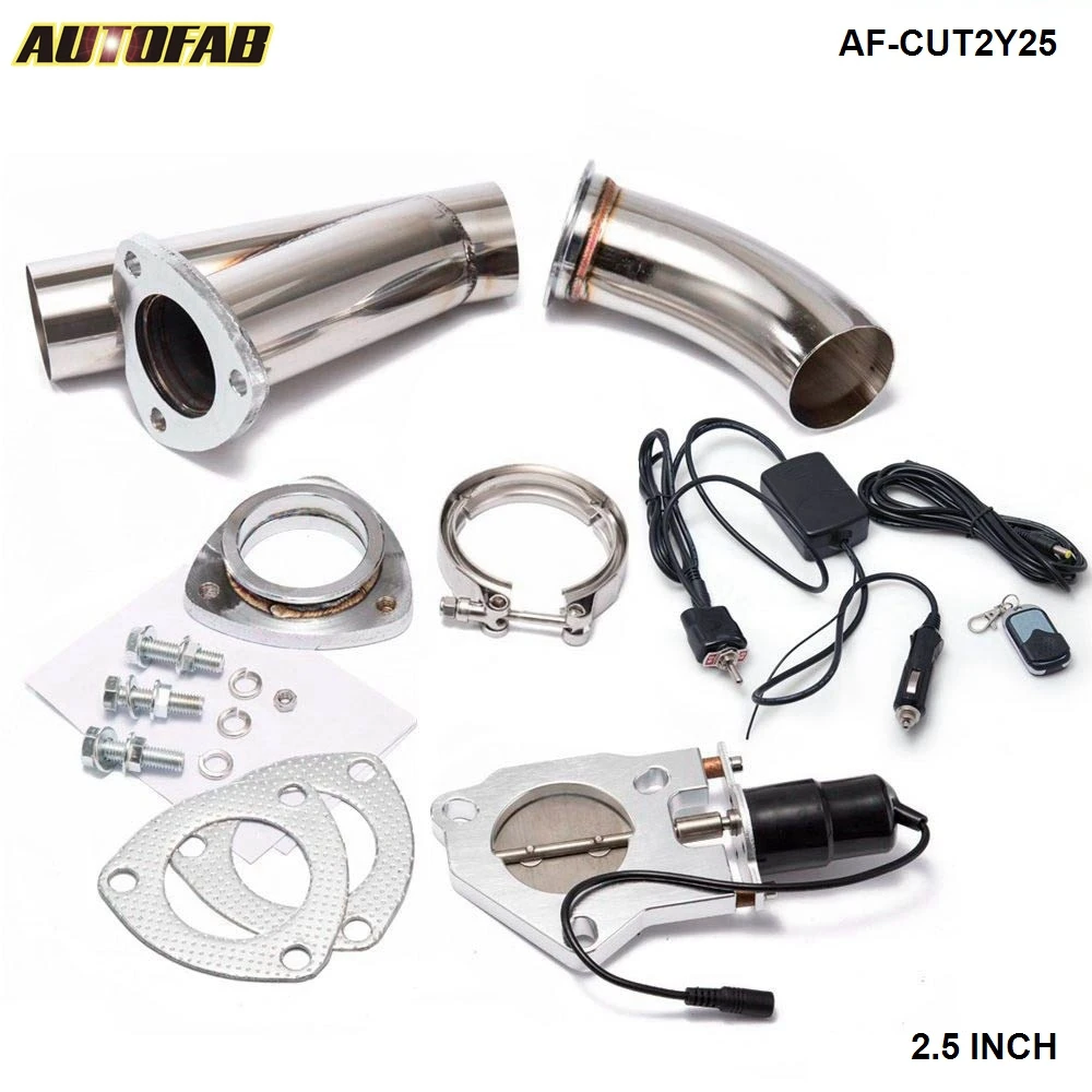 

2.5" Elextric Exhaust Dump Cutout Y-Pipe/E-Cut out W/Switch Bypass Valve system Kit + Remote For Honda S2000 AF-CUT2Y25