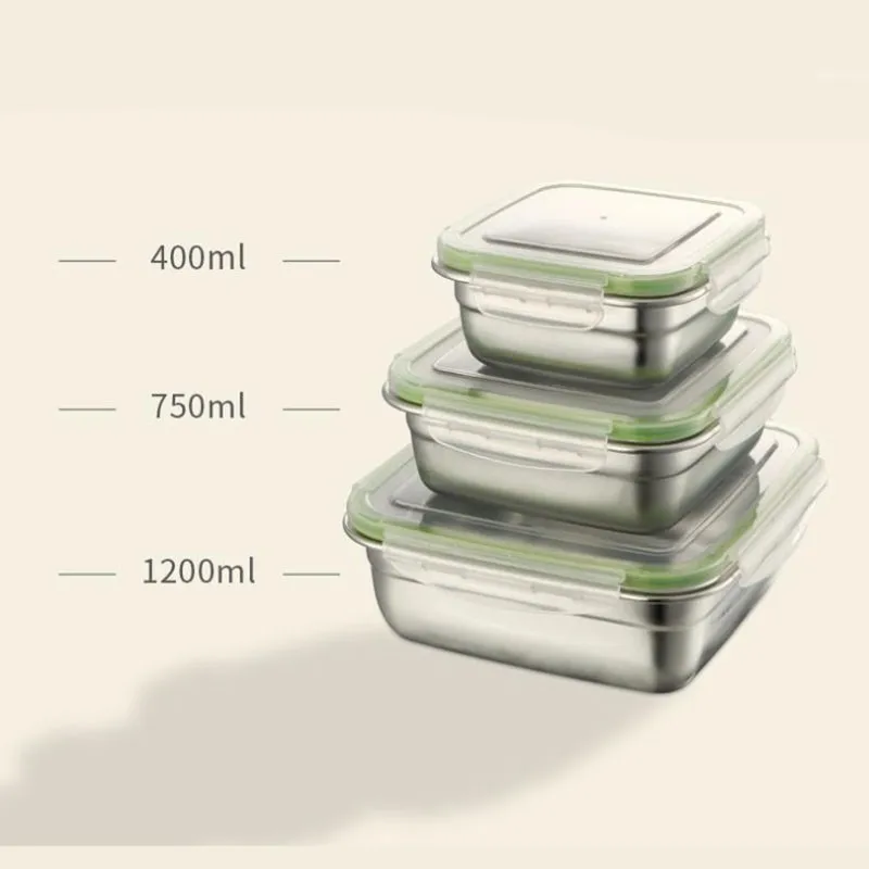 

Eco-friendsy Stainless Steel Kids Bento Box BPA Free Leakproof Food Container Lunch Box Camping Storage Cutlery Picnic Tableware