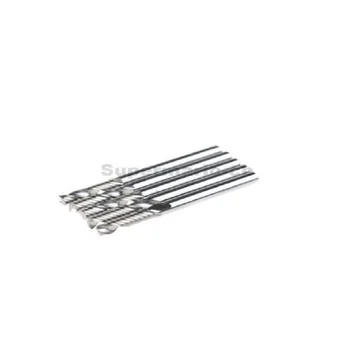 

New Arrival 10pcs 1/8" 3.175 x 17mm Single One Flute High Quality Carbide CNC Router Bits End mill CED 3.175mm CEL17mm