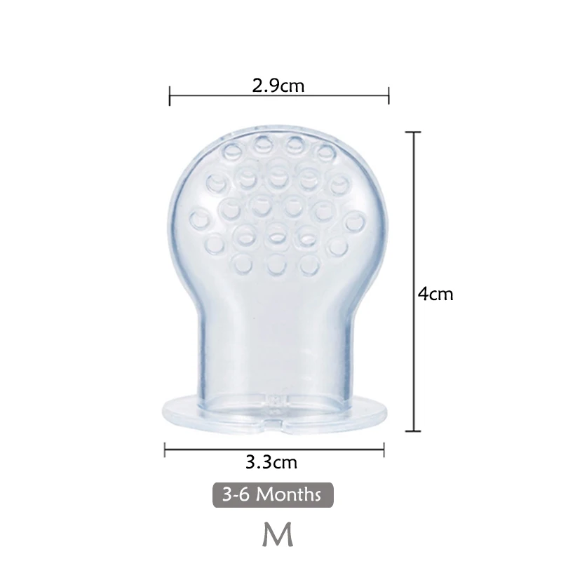 Детское питание, соска, силиконовая соска, товары для кормления фруктов, соска, соски, мягкий инструмент для кормления, соска, силиконовая, для детей - Цвет: M