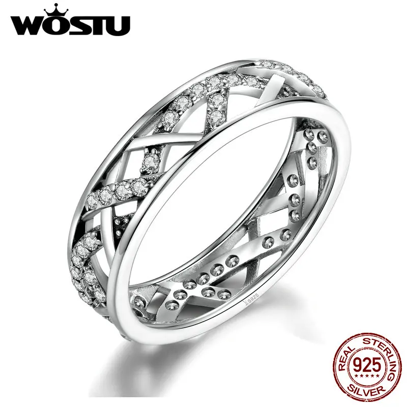 

Hot Sale 100% Real 925 Sterling Silver Galaxy Rings With Clear CZ Compatible With Original S925 European Jewelry CQR002