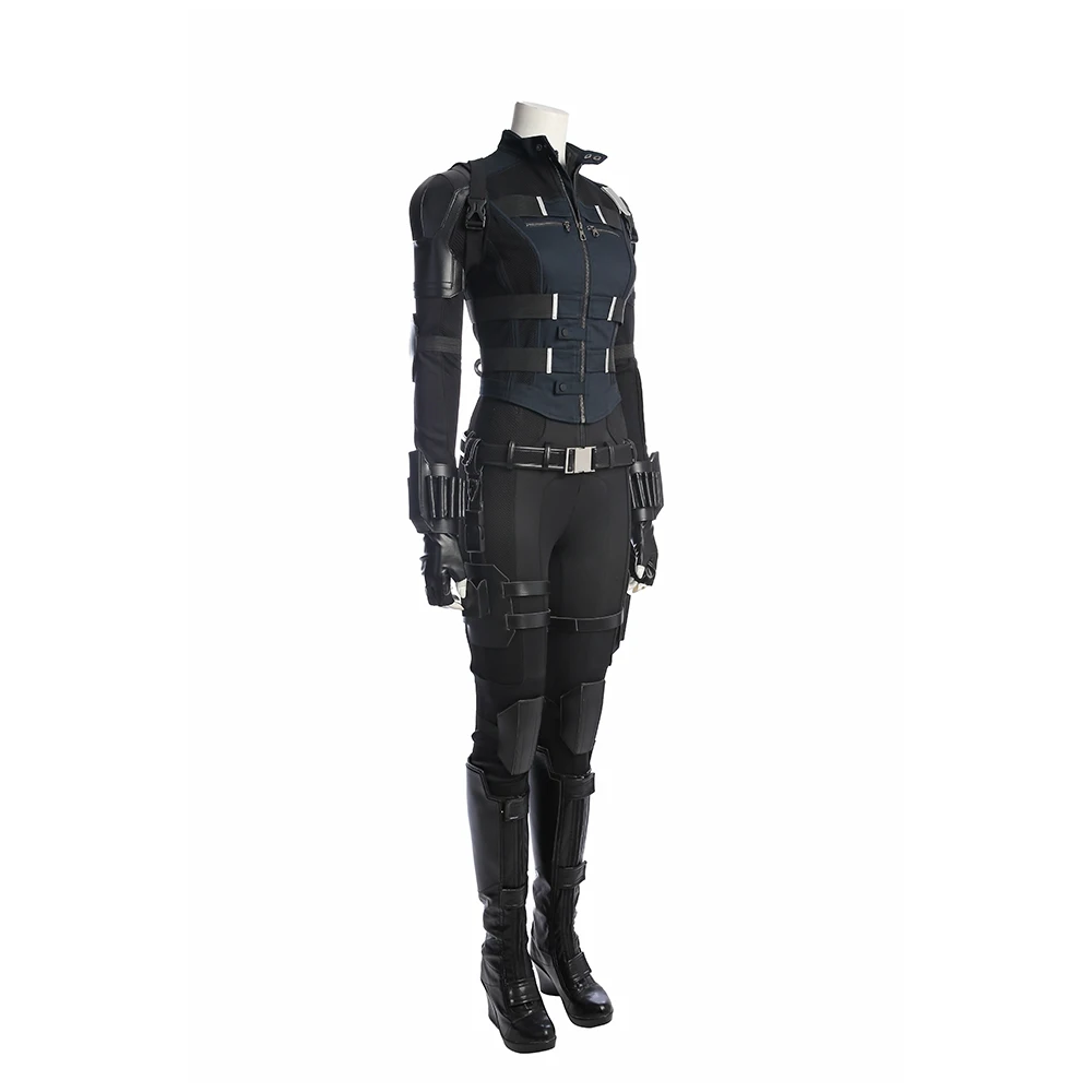 Avengers Infinity War Black Widow Costume Carnival Halloween Superhero Black Widow Jumpsuit Cosplay Natasha Romanoff Costume (5)
