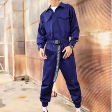 Осень г. и Новинка зимы для мужчин Личность Свободный спортивный костюм хип хоп парикмахер модные повседневное комбинезон певица костюмы