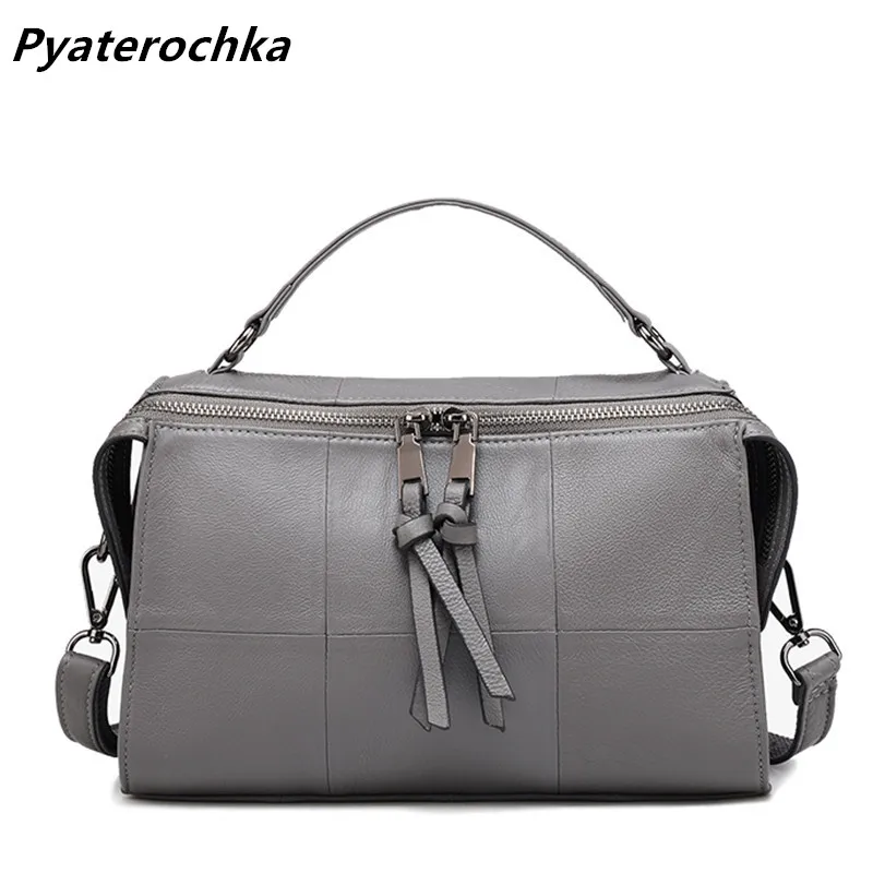 

Pyaterochka Genuine Leather Handbag Women 2018 Small Fashion Flap Luxury Real Leather Shoulder Bag Female Casual Totes Bao Bao