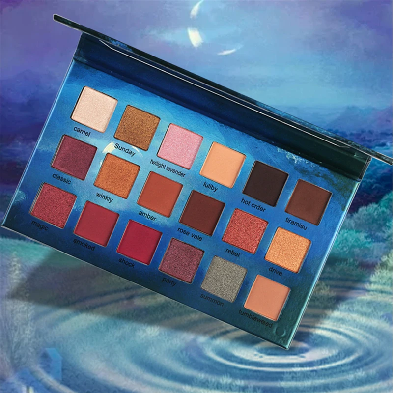 

1PC Eye Shadow Pallete Fashion 18 Colors Eyeshadow Palette Luxury Golden Glitter Matte Nude Eye Shadow Palettes maquiagem Makeup