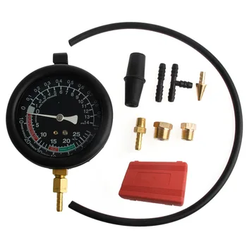 

New Fuel Pump Vacuum Tester Gauge Leak Carburetor Pressure Diagnostics with Case car-styling