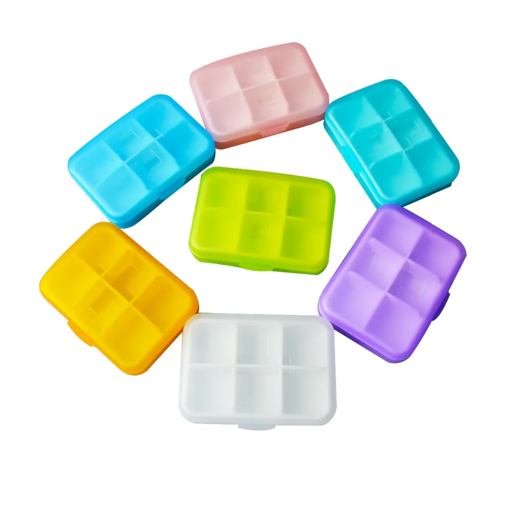 5Pcs High Quality Pill Cases For Blind  with 12 Holes Medicine Box Dispenser Storage Boxes Cover Container