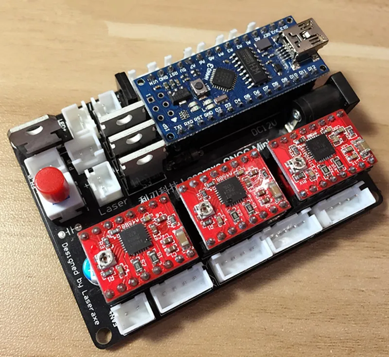 USB 3 оси 2 шаговый двигатель DIY резьба машина плата управления Лер PMW лазерный